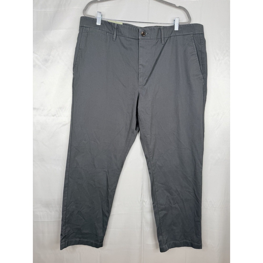 NWT Goodfellow Slim Chino Pants Men's 42x30‎ Gray Cotton Stretch